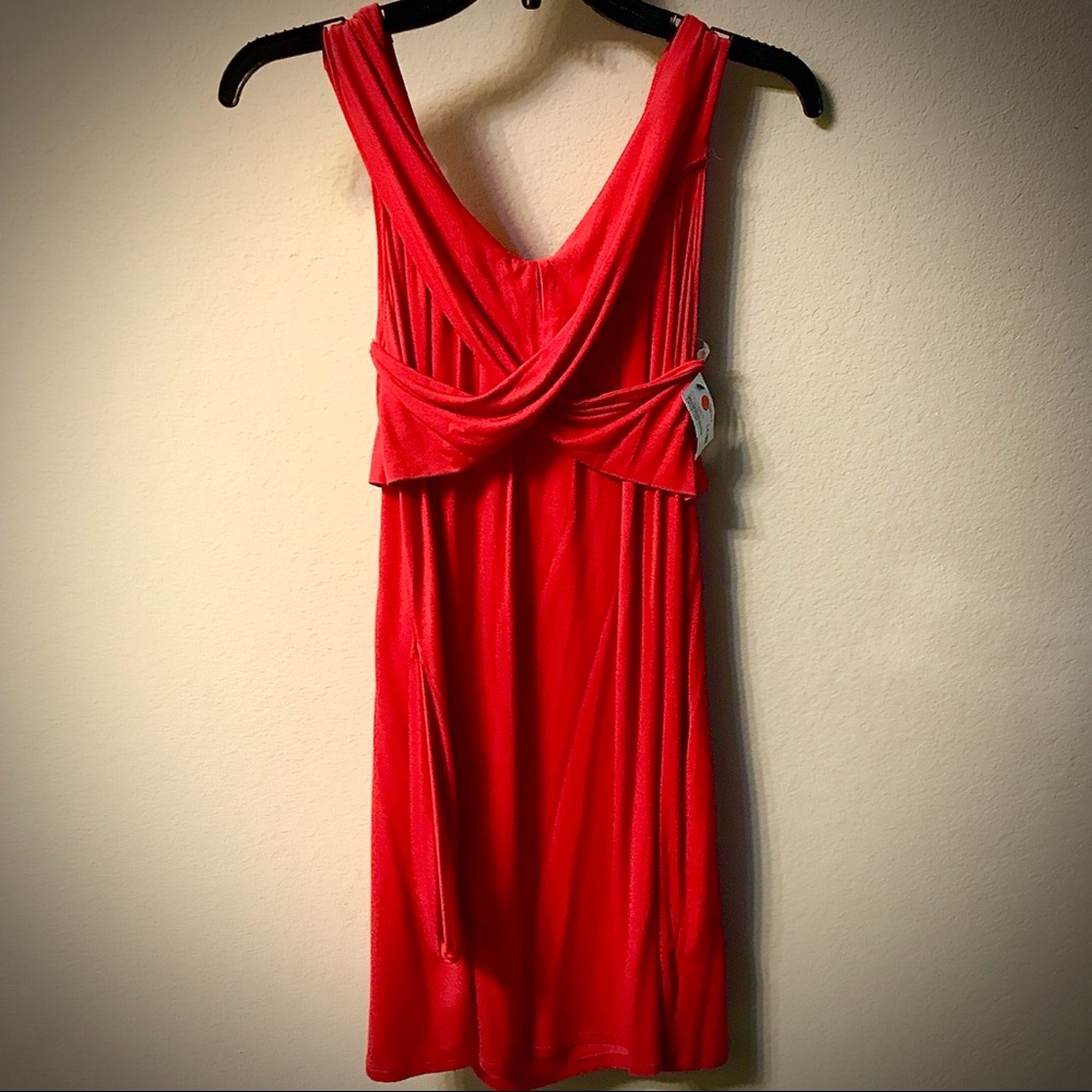 Red Dress with Pockets